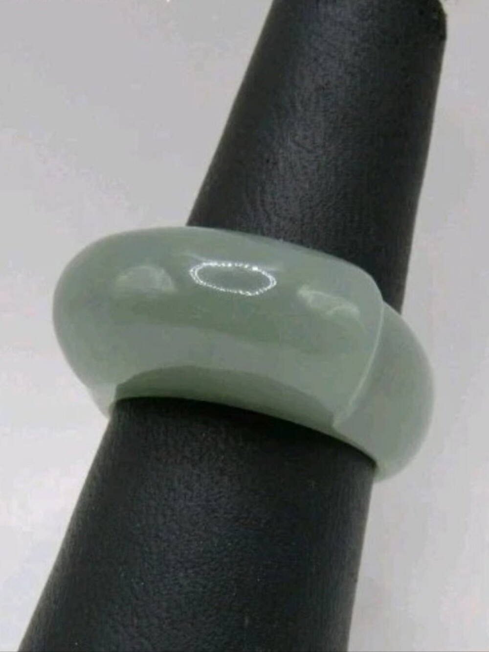Artisan Handcrafted Nephrite Jade Ring Size 8